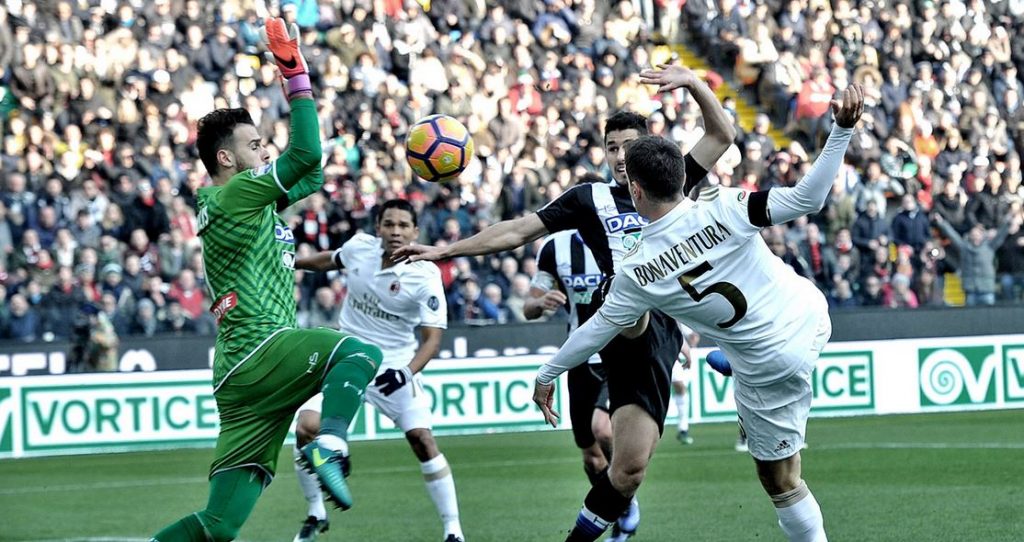 Ezúttal sem tudott nyerni a Milan; vereség Udinében