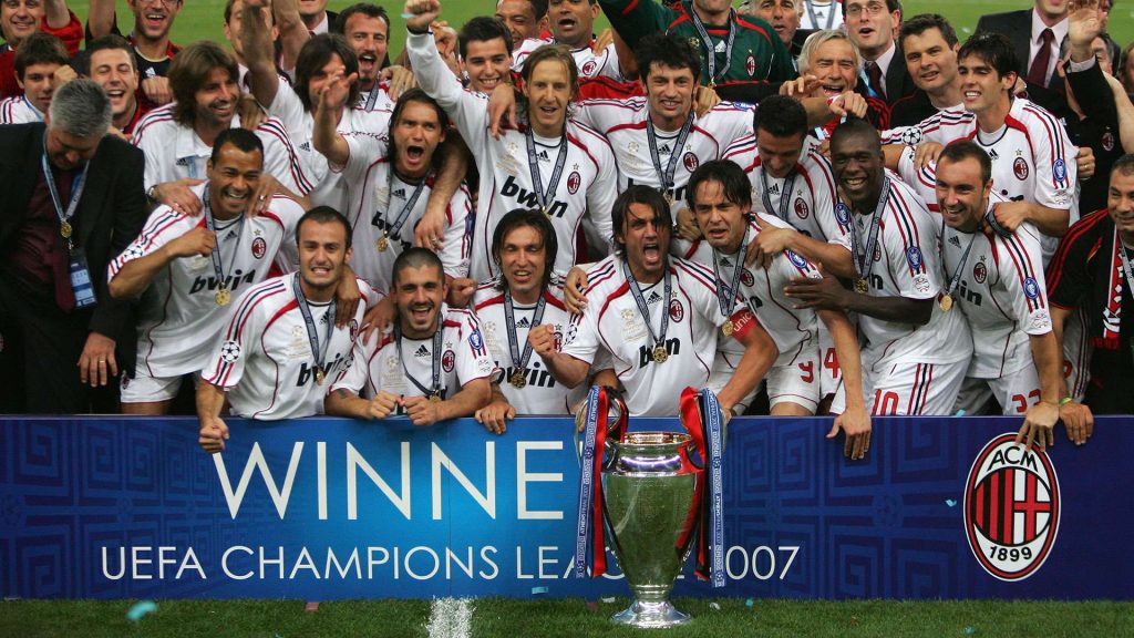 Legendák a Milan Glorie keretében a Liverpool ellen