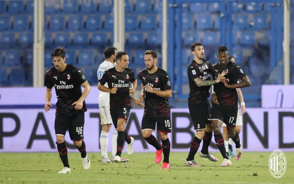 Íme a Milan kerete a Sampdoria ellen