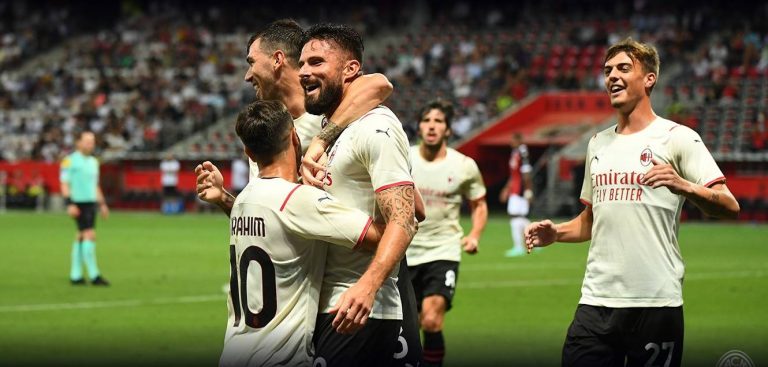 Giroud góllal debütált, a Milan ikszelt a Nice otthonában