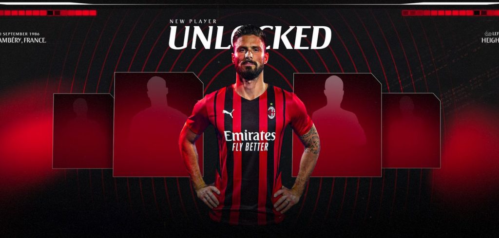 HIVATALOS: Olivier Giroud a Milan játékosa