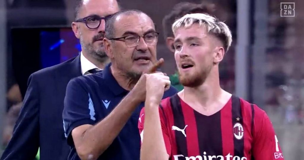 Sarri összeszólalkozott egy Milan játékossal