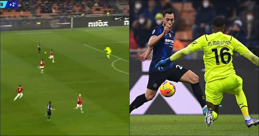 VIDEÓ: Maignan gyönyörűen szerelte Calhanoglut