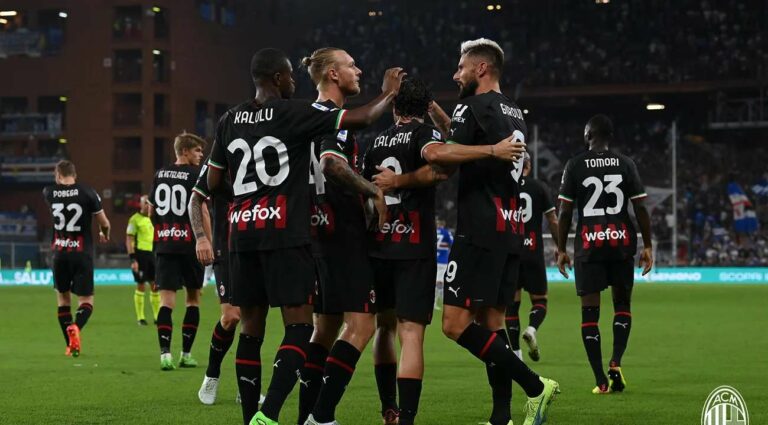 Sampdoria-Milan 1-2: Játékos statisztikák