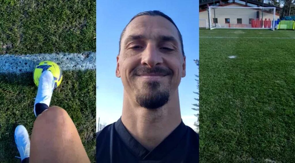 Ibrahimovic már újra edzésben a pályán
