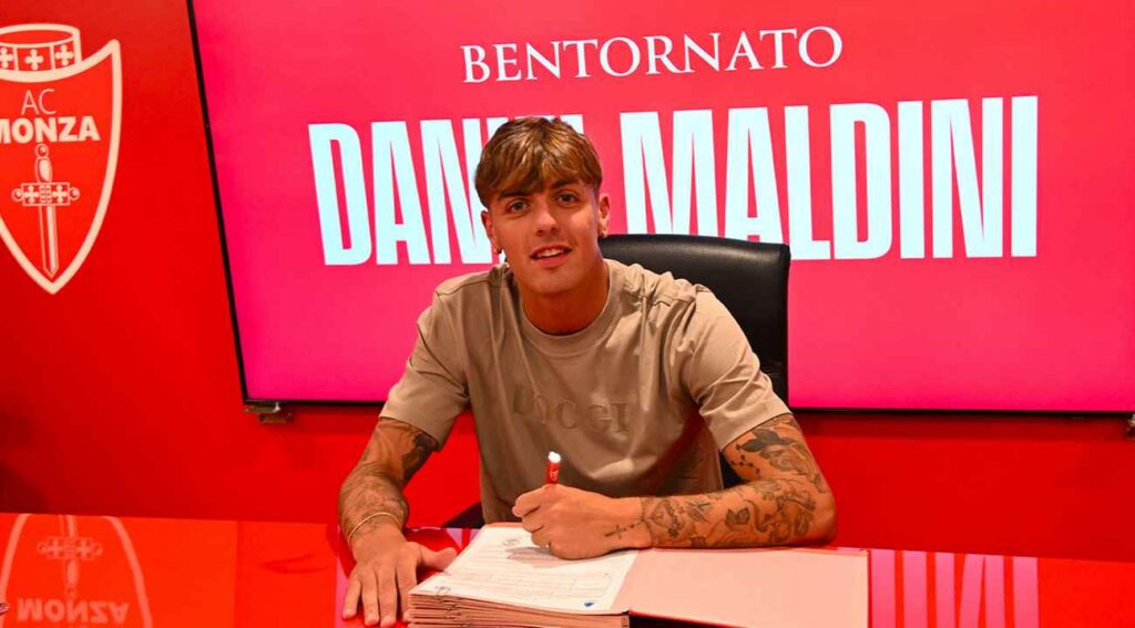 HIVATALOS: Daniel Maldini a Monza játékosa