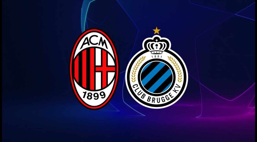 Milan-Club Brugge: kezdőcsapatok