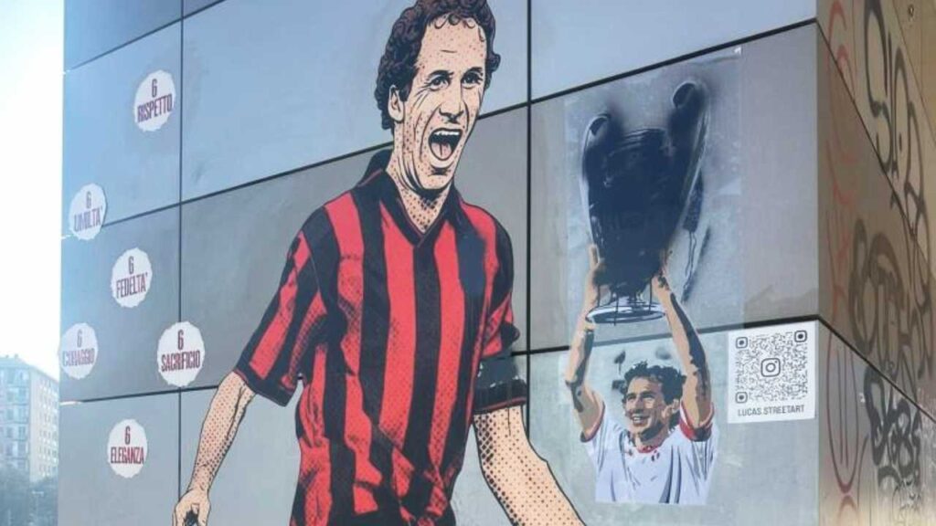 Baresi festményét ismét megrongálták